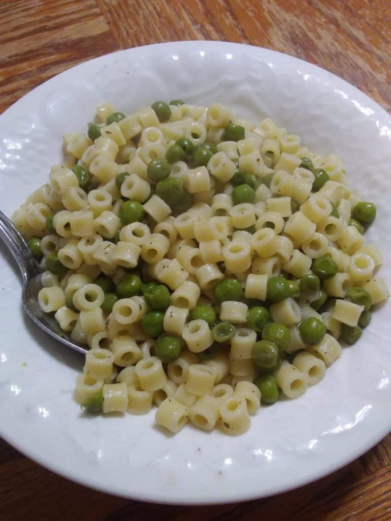Easy Pasta and Peas