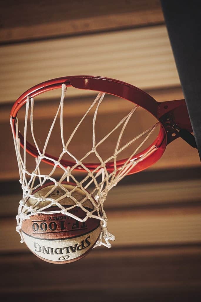 basketball party ideas ball going through hoop